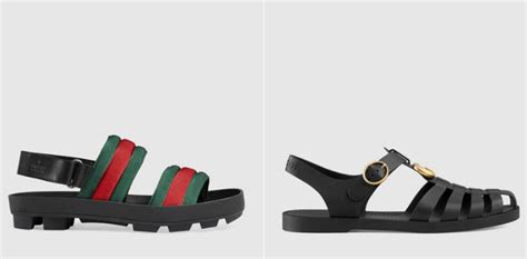 Sandali e ciabatte da uomo di Gucci .